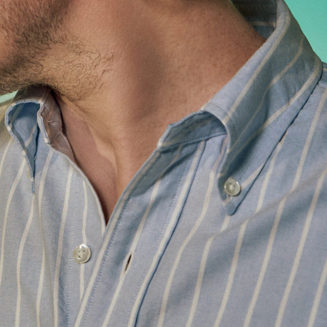 Kamakura Vintage IVY Blazer Stripe Shirt - Blue