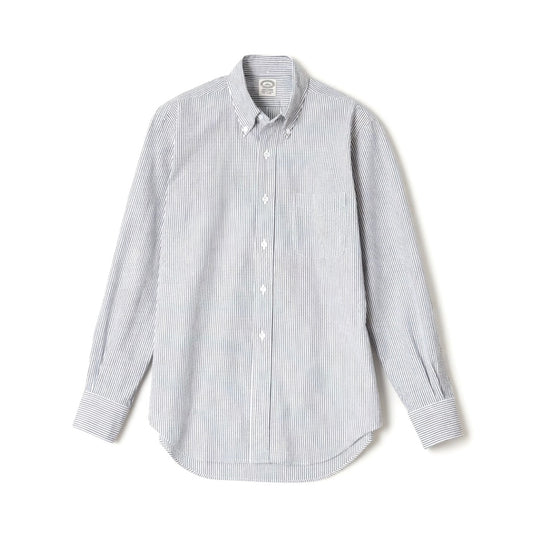 Kamakura Vintage IVY Button Down - Seersucker- Navy Stripe