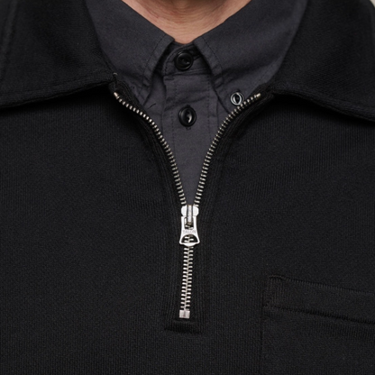 Merz b. Schwanen - Zip Collar Sweatshirt Black