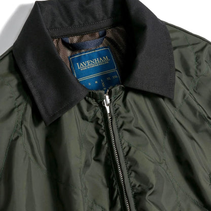Lavenham olive windbreaker jacket showing lightweight outerwear with a hood and front zipper for casual outdoor wear.